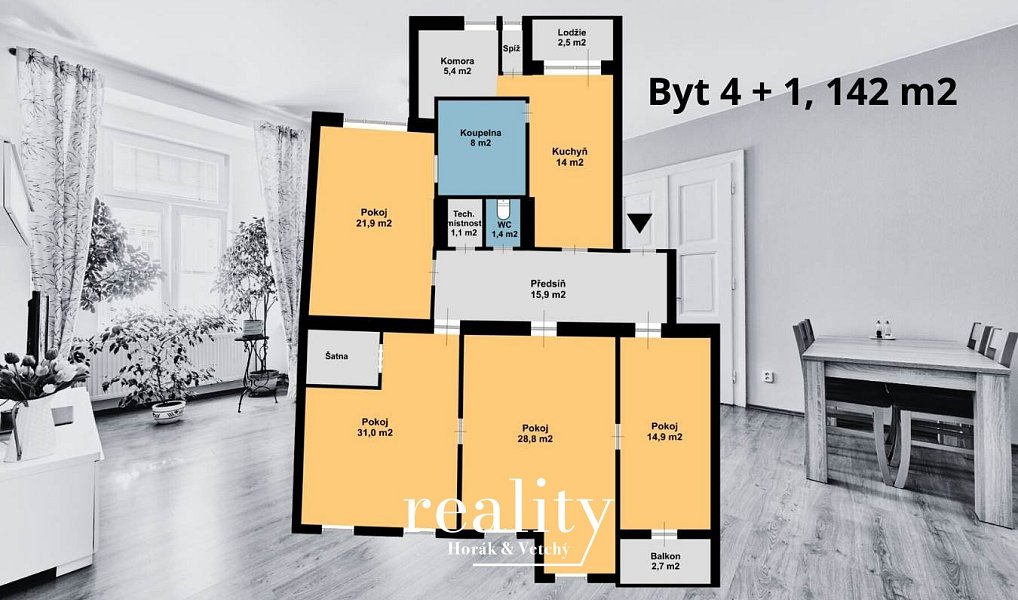 Prodej bytu 4+1 142 m², Znojmo – náhled fotky 2