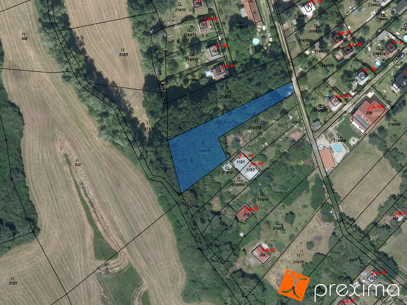 Prodej lesa 197 m²