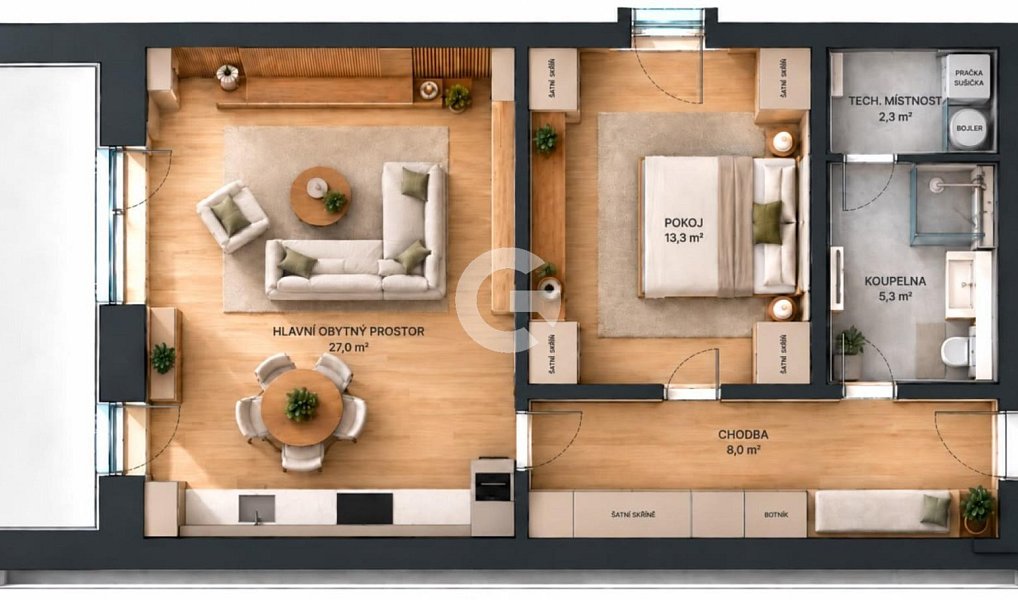 Prodej bytu 2+kk 56 m², Zlín – náhled fotky 5