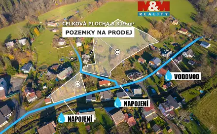 Prodej stavebního pozemku 8 319 m², Chřibská - Horní Chřibská, okres Děčín