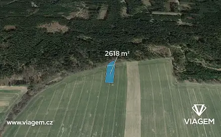 Prodej pole 436 m², Tučapy, okres Tábor