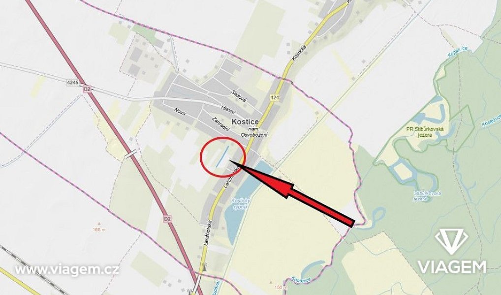 Prodej zahrady 745 m², Kostice – náhled fotky 4