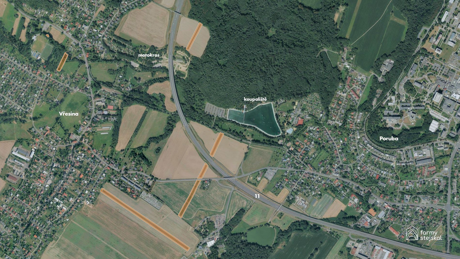 Prodej pole 34 442 m²