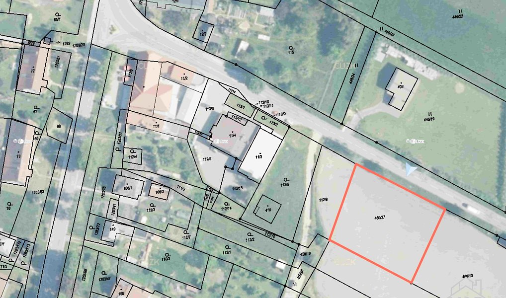 Prodej stavebního pozemku 1 000 m², Sruby – náhled fotky 3