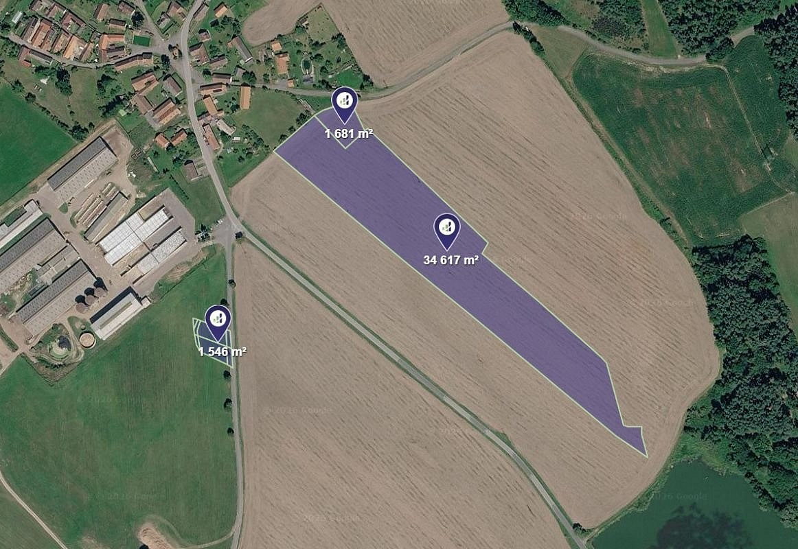 Prodej pole 192 872 m²