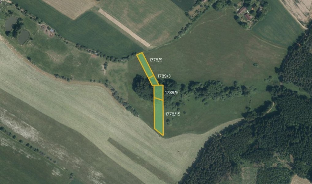 Prodej pole 37 858 m², Neustupov – náhled fotky 3