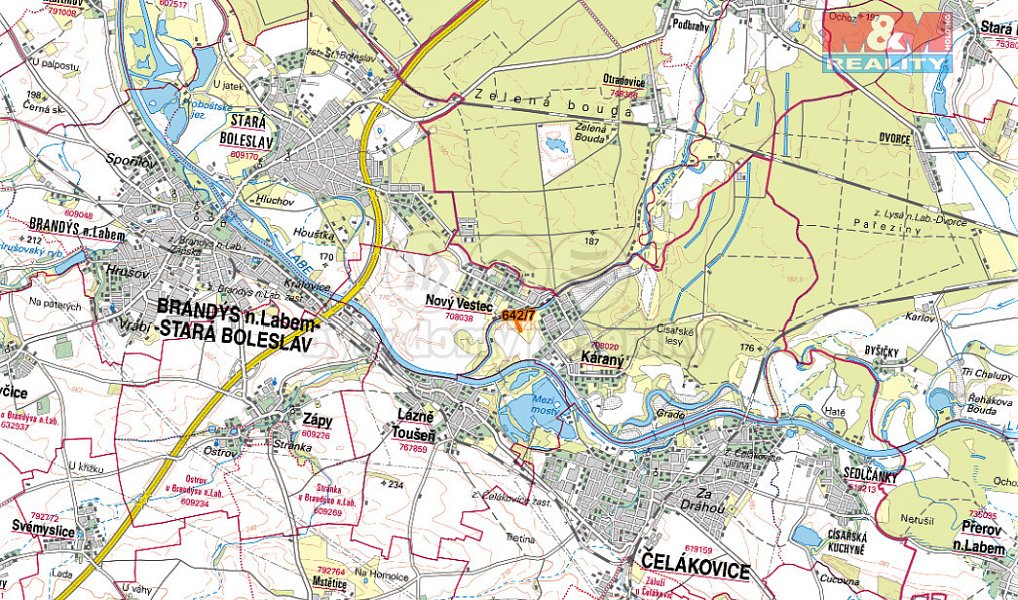 Prodej pole 1 138 m², Káraný – náhled fotky 6