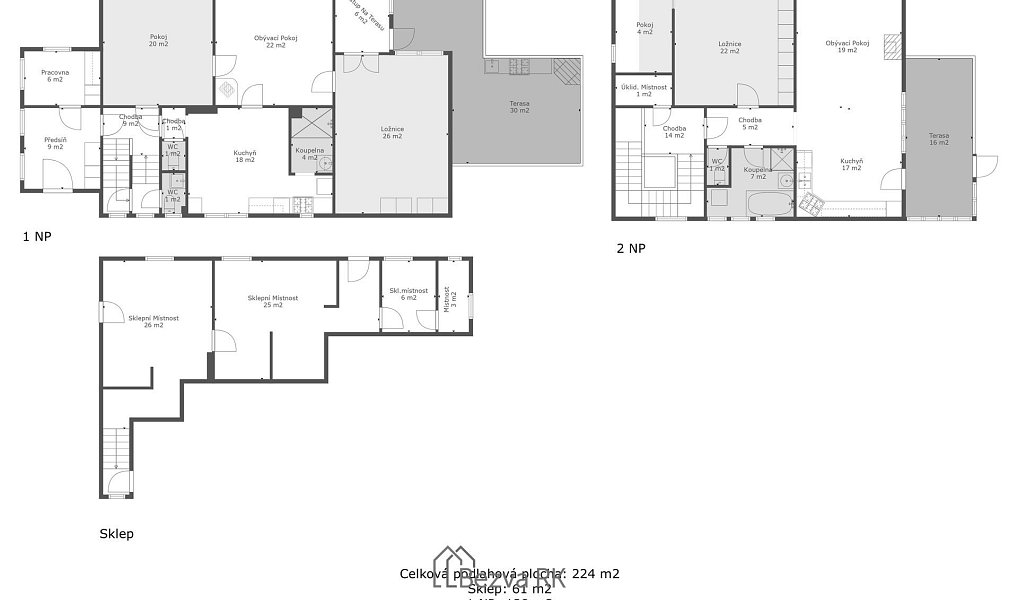 Prodej domu 224 m² s pozemkem 542 m², Beroun – náhled fotky 26