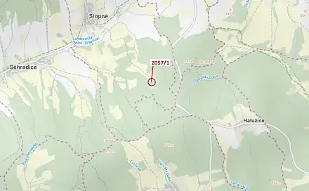 Dražba pozemku 295 m², Slopné