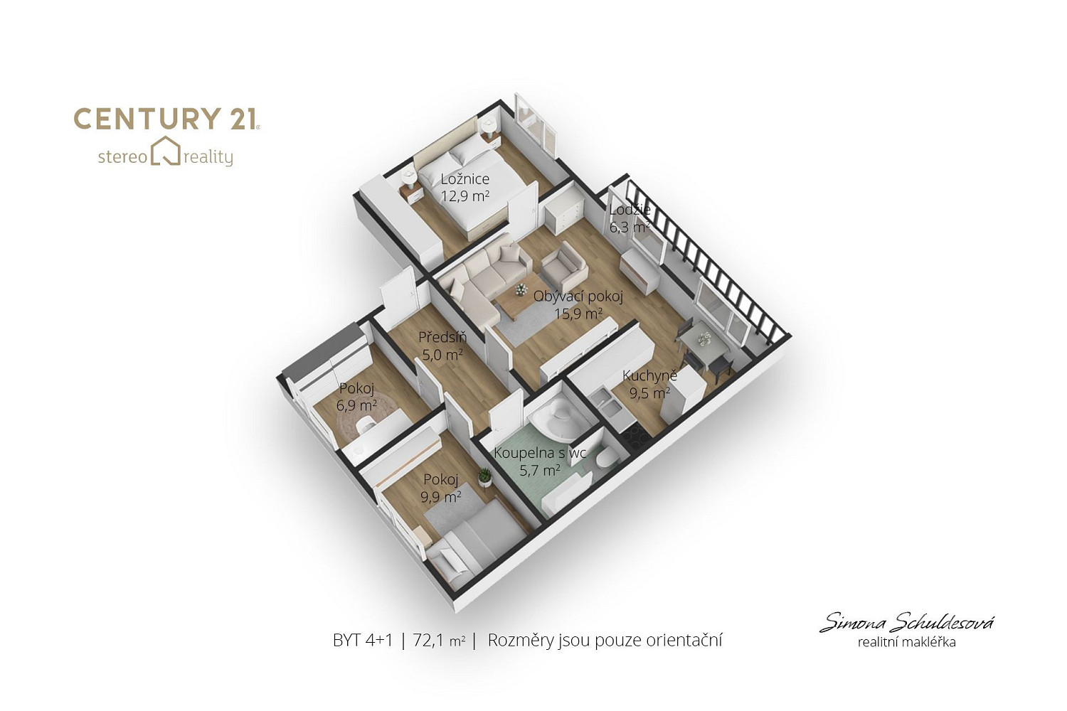 Prodej bytu 4+1 72 m² – fotografie 4