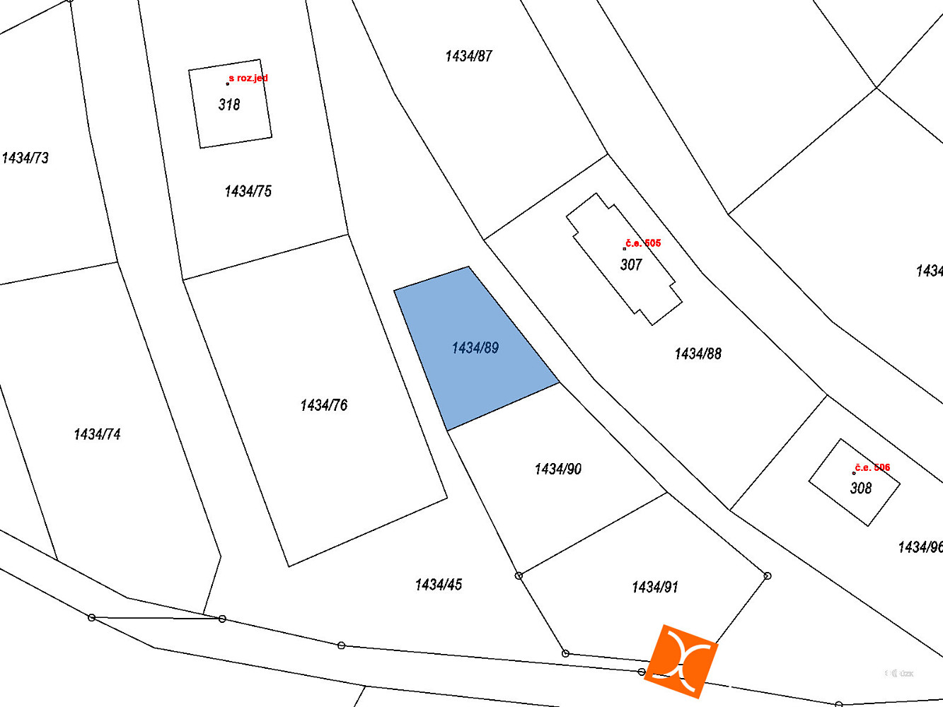 Prodej stavebního pozemku 314 m² – fotografie 2