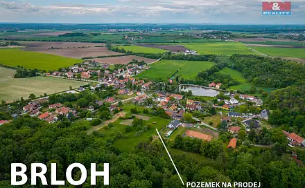 Prodej stavebního pozemku 4 508 m², Brloh, okres Pardubice