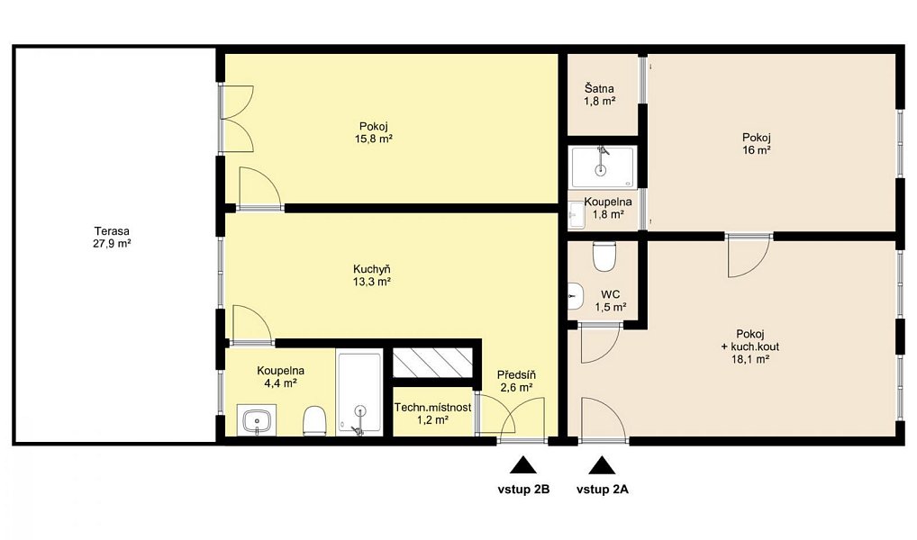Prodej bytu atypického 70 m², Praha – náhled fotky 3