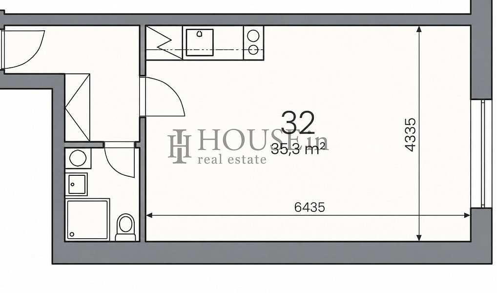 Pronájem bytu 1+kk 32 m², Praha – náhled fotky 4