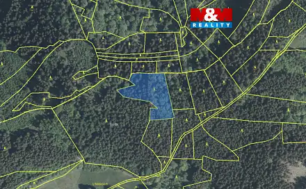 Prodej lesa 5 438 m², Lužná, okres Vsetín