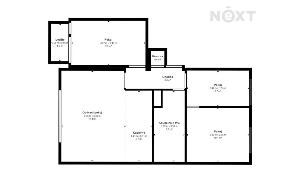 Prodej bytu 4+kk 62 m², Meziboří – náhled fotky 23