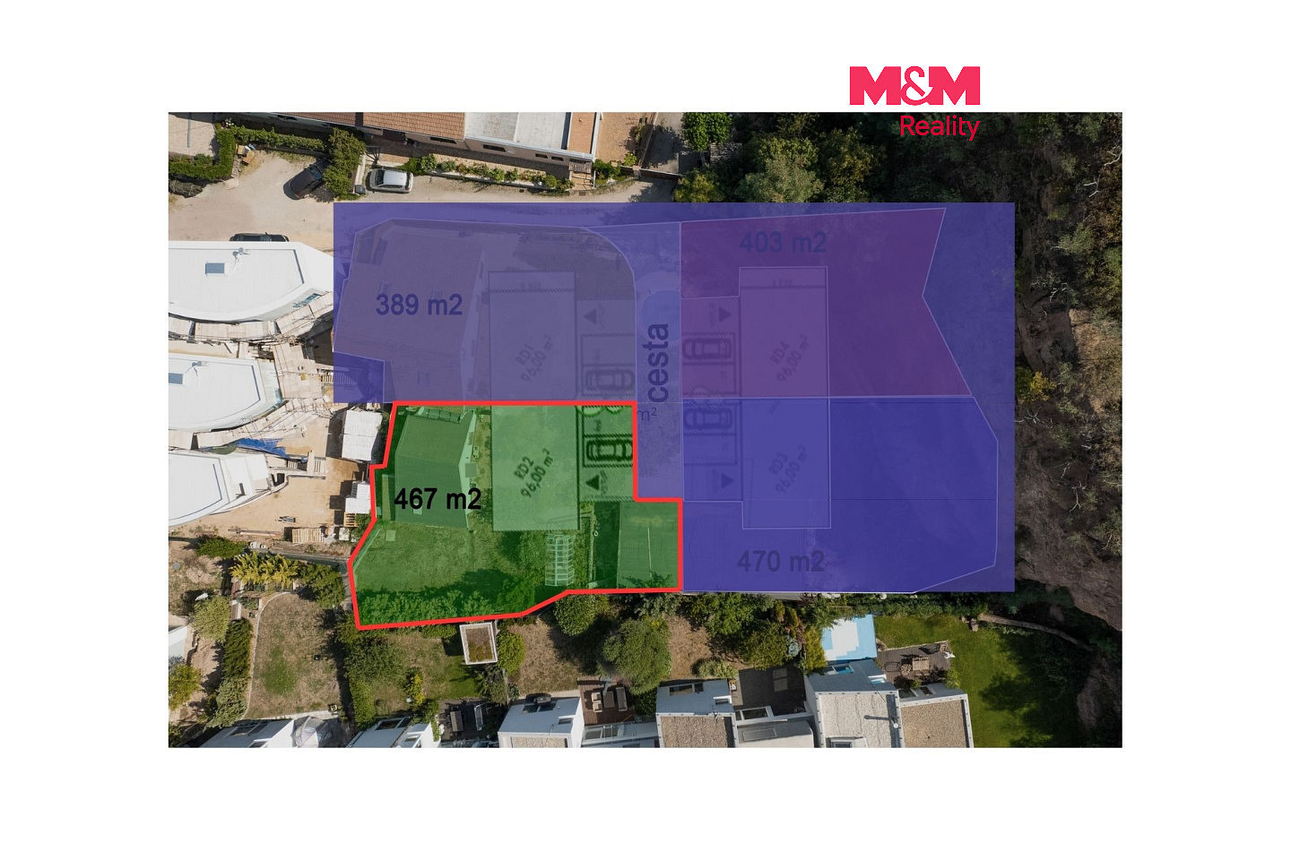 Prodej stavebního pozemku 467 m²
