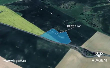 Prodej pole 2 080 m², Hostim, okres Znojmo