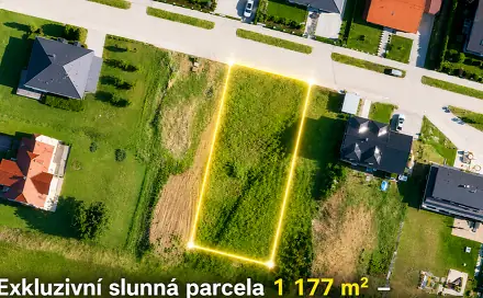 Prodej stavebního pozemku 1 177 m², Tršice, okres Olomouc