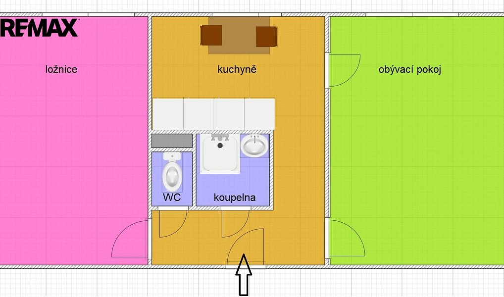 Prodej bytu 2+1 54 m², Úpice – náhled fotky 4