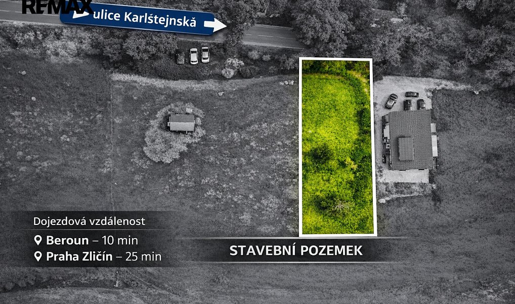 Prodej stavebního pozemku 2 004 m², Beroun – náhled fotky 2