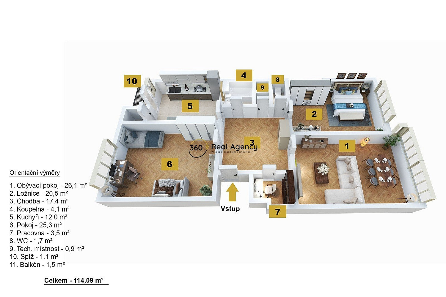 Prodej bytu 3+1 114 m² — photo 4