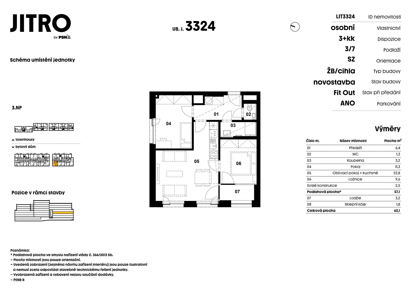 Prodej bytu 3+kk 55 m² – fotografie 2