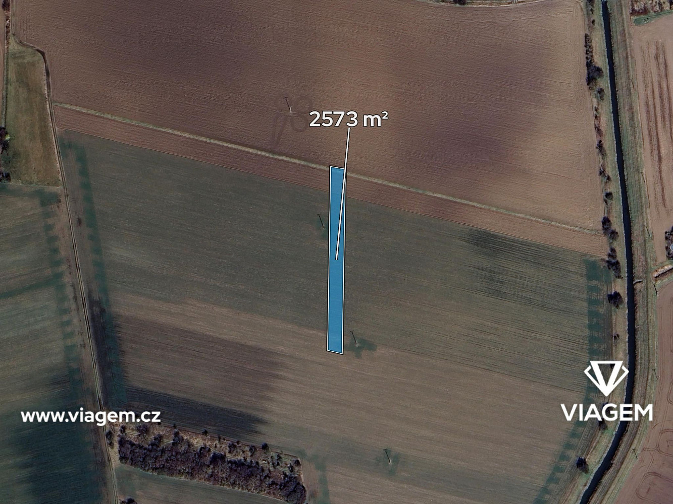 Pole 2 573 m², Podíl 22 % o výměře 557 m² – pohled 2