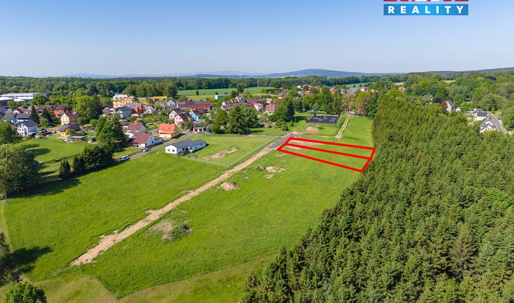Prodej stavebního pozemku 1 000 m², Krásná – náhled fotky 2