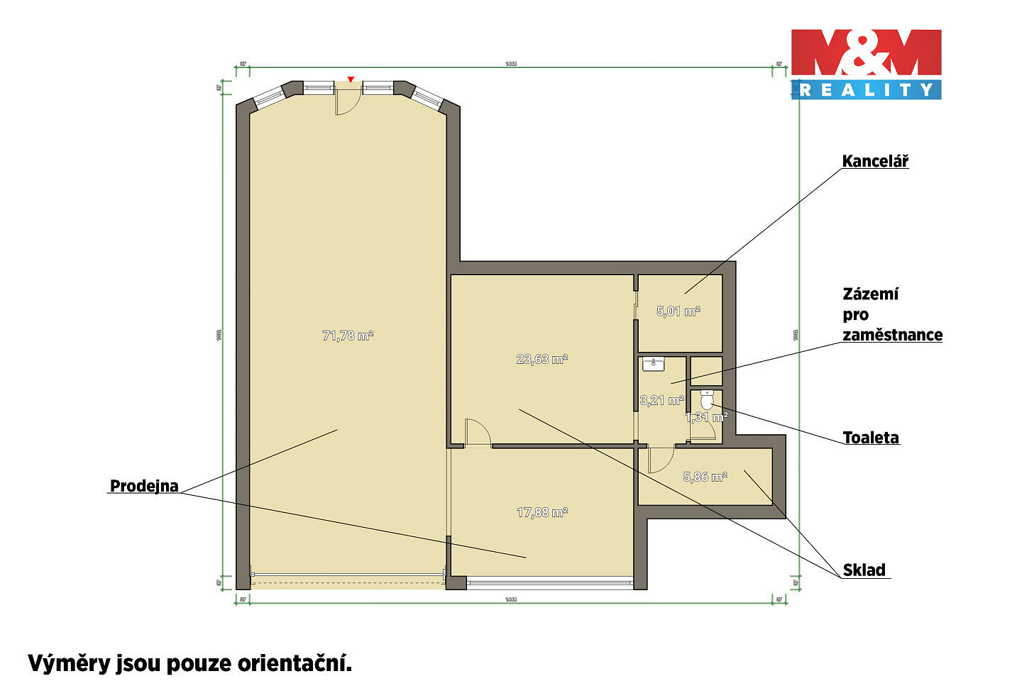 Pronájem obchodních prostor 133 m² – pohled 5