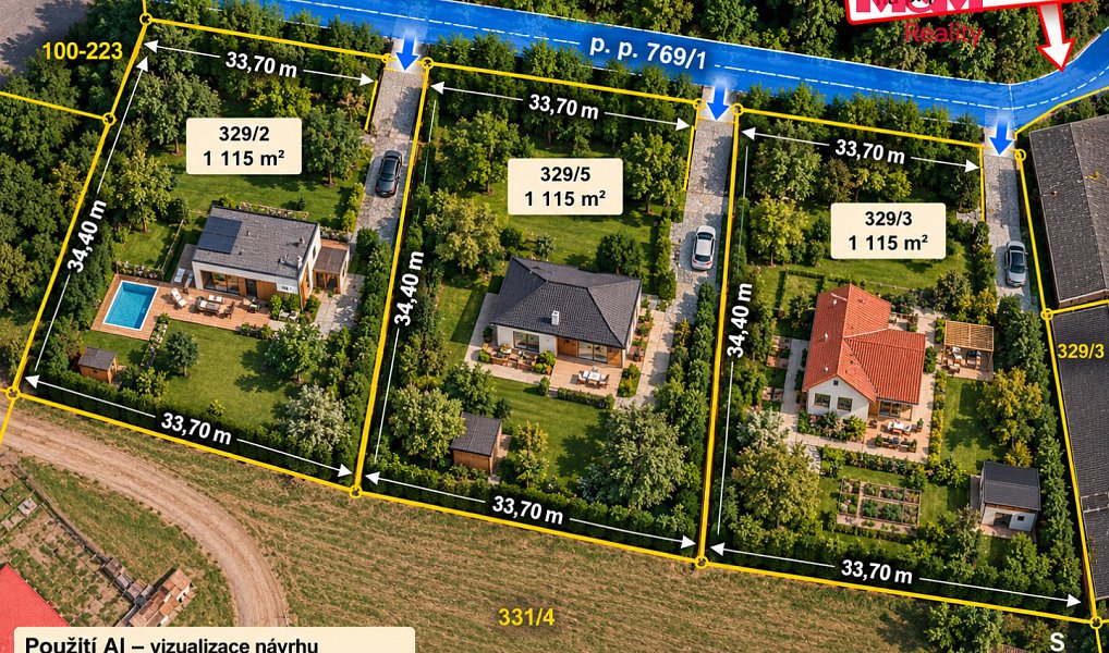 Prodej stavebního pozemku 1 114 m², Bor – náhled fotky 2