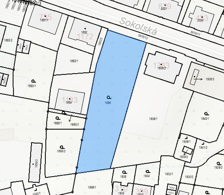Prodej stavebního pozemku 1 988 m² - Widok 2