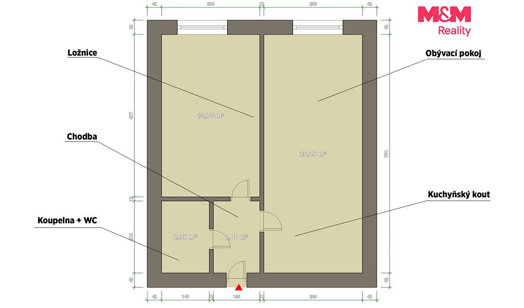 Prodej bytu 2+kk 40 m², Kralupy nad Vltavou – náhled fotky 7