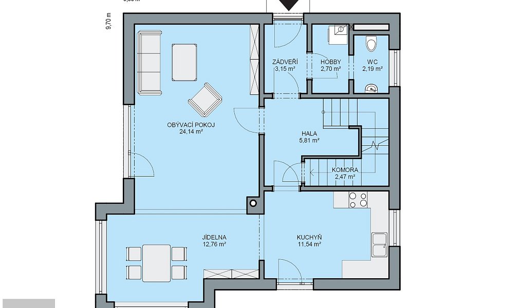 Prodej domu 139 m² s pozemkem 1 m², Nehvizdy – náhled fotky 10