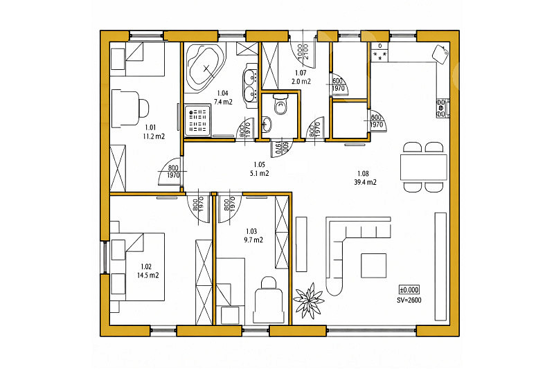 Prodej domu 100 m² s pozemkem 1 313 m² — photo 4