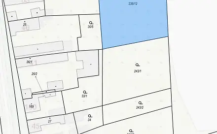 Prodej stavebního pozemku 2 358 m², Za Kovárnou, Sány, okres Nymburk