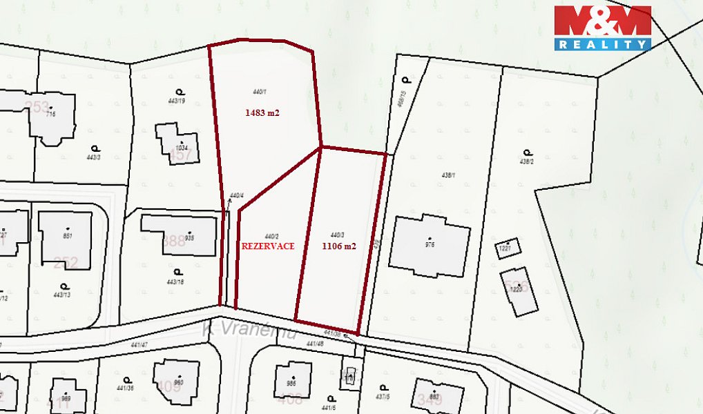 Prodej stavebního pozemku 1 106 m², Ohrobec – náhled fotky 4