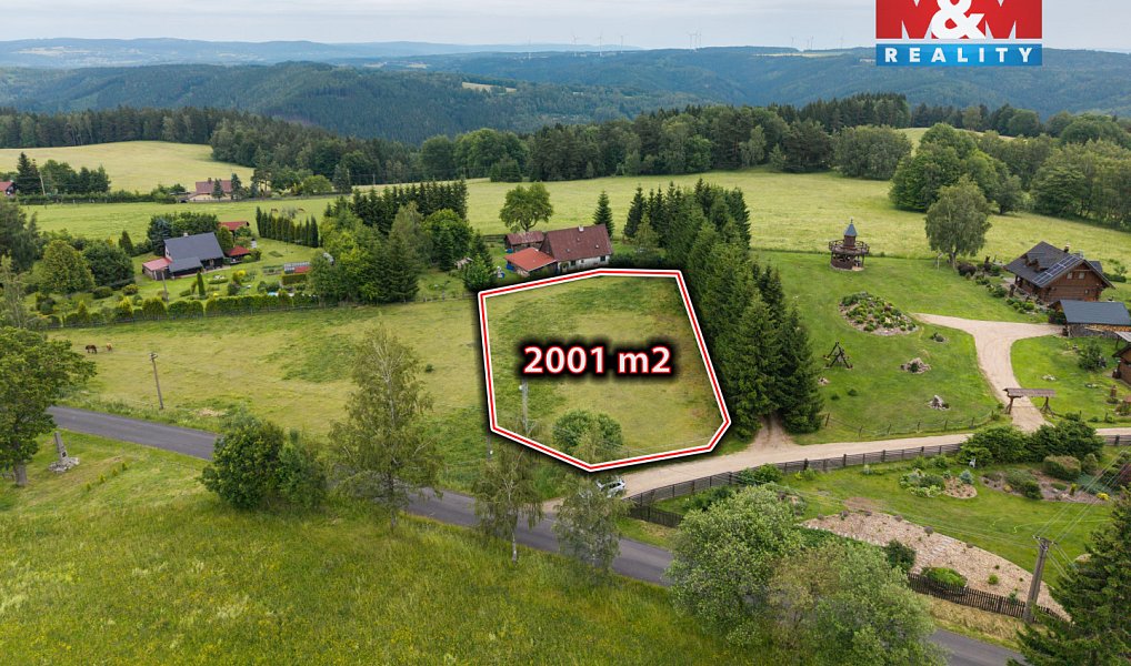 Prodej stavebního pozemku 2 001 m², Oloví – náhled fotky 3