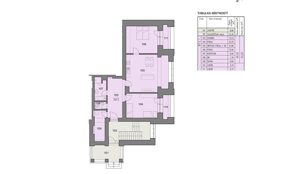 Prodej bytu 3+kk 90 m², Havlíčkův Brod – náhled fotky 2