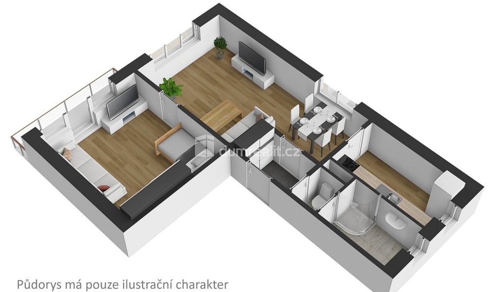 Pronájem bytu 2+1 50 m², České Budějovice – náhled fotky 4