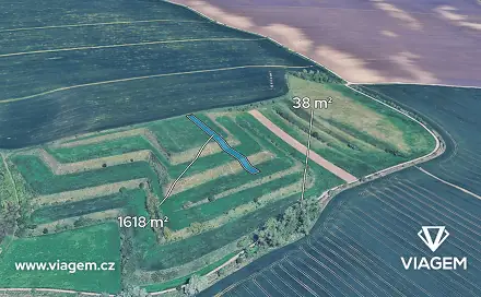 Prodej pole 1 656 m², Nosislav, okres Brno-venkov