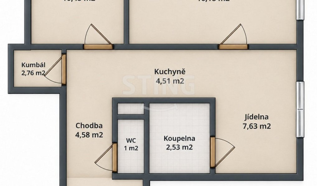 Prodej bytu 2+1 52 m², Bruntál – náhled fotky 3