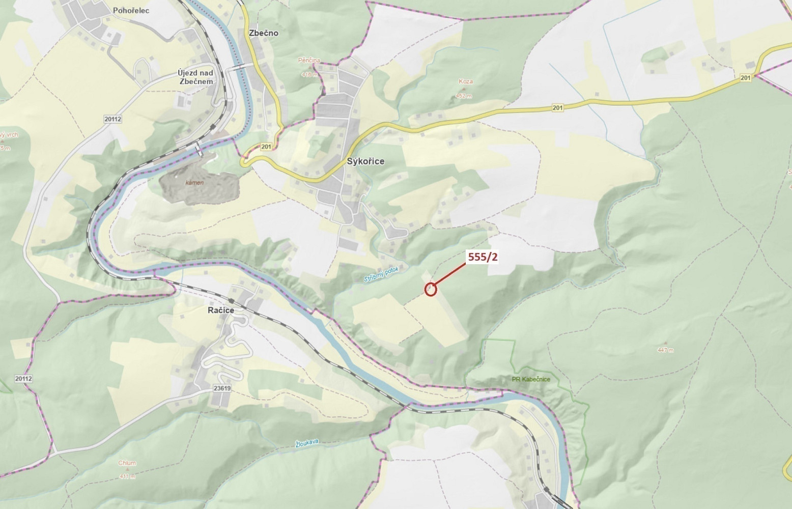 Dražba lesa 28 m²