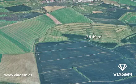 Prodej pole 3 449 m², Nosislav, okres Brno-venkov