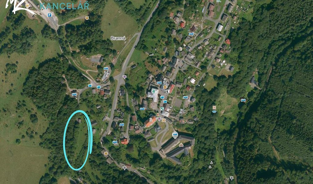 Prodej stavebního pozemku 3 323 m², Branná – náhled fotky 6