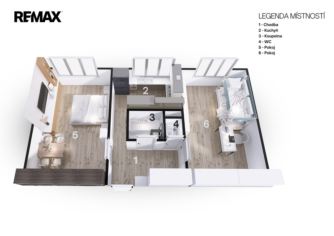 Prodej bytu 2+1 55 m² — photo 3