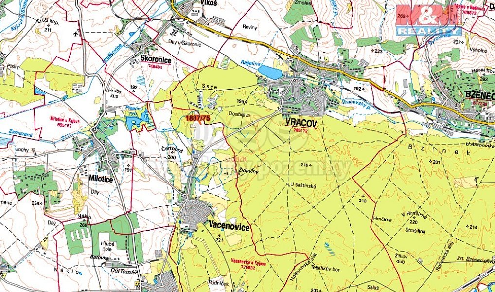 Prodej pole 1 634 m², Vacenovice – náhled fotky 6