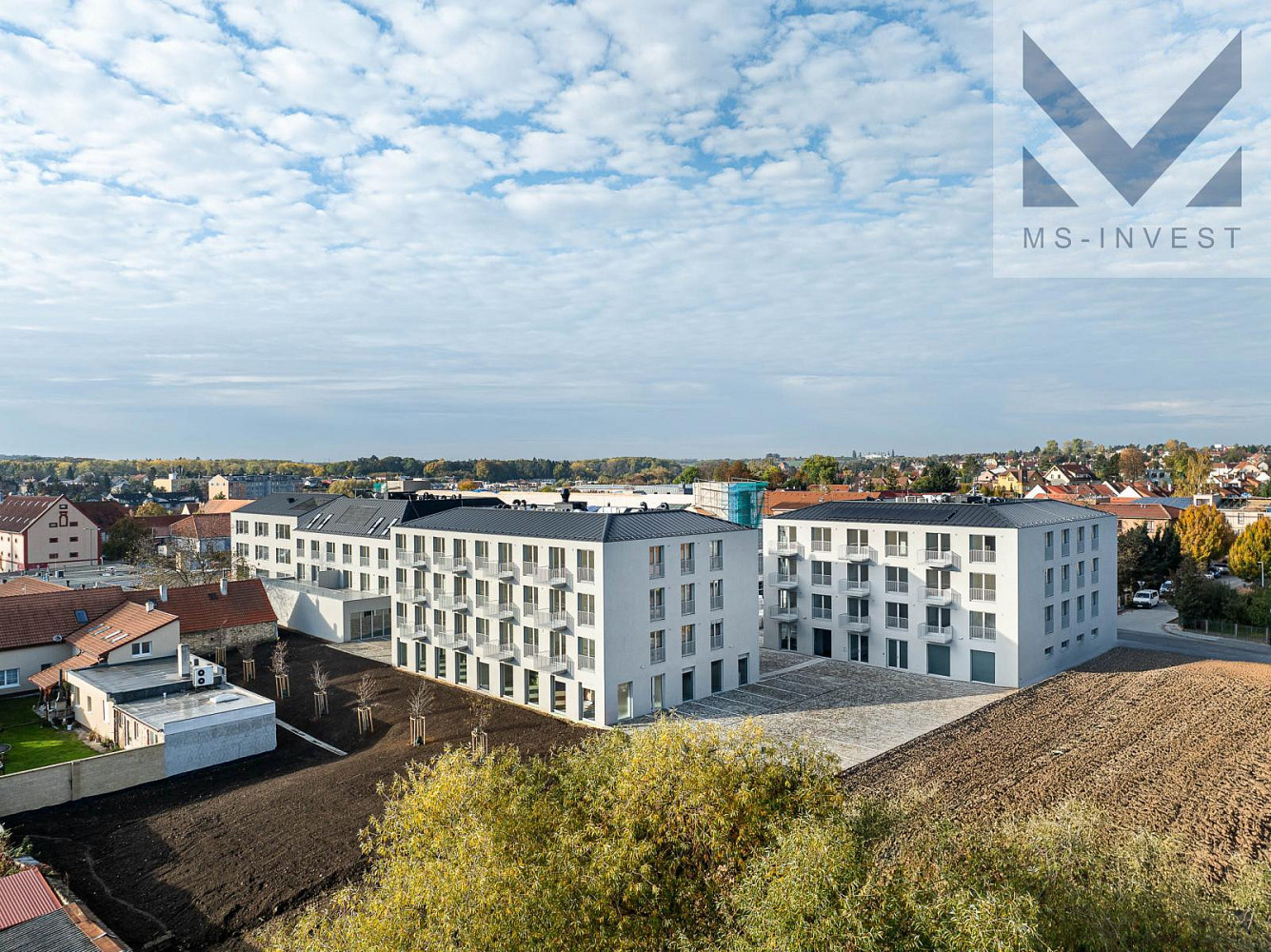 Prodej komerčního prostoru 89m² v 1. NP nového projektu Centrum Hostivice – další