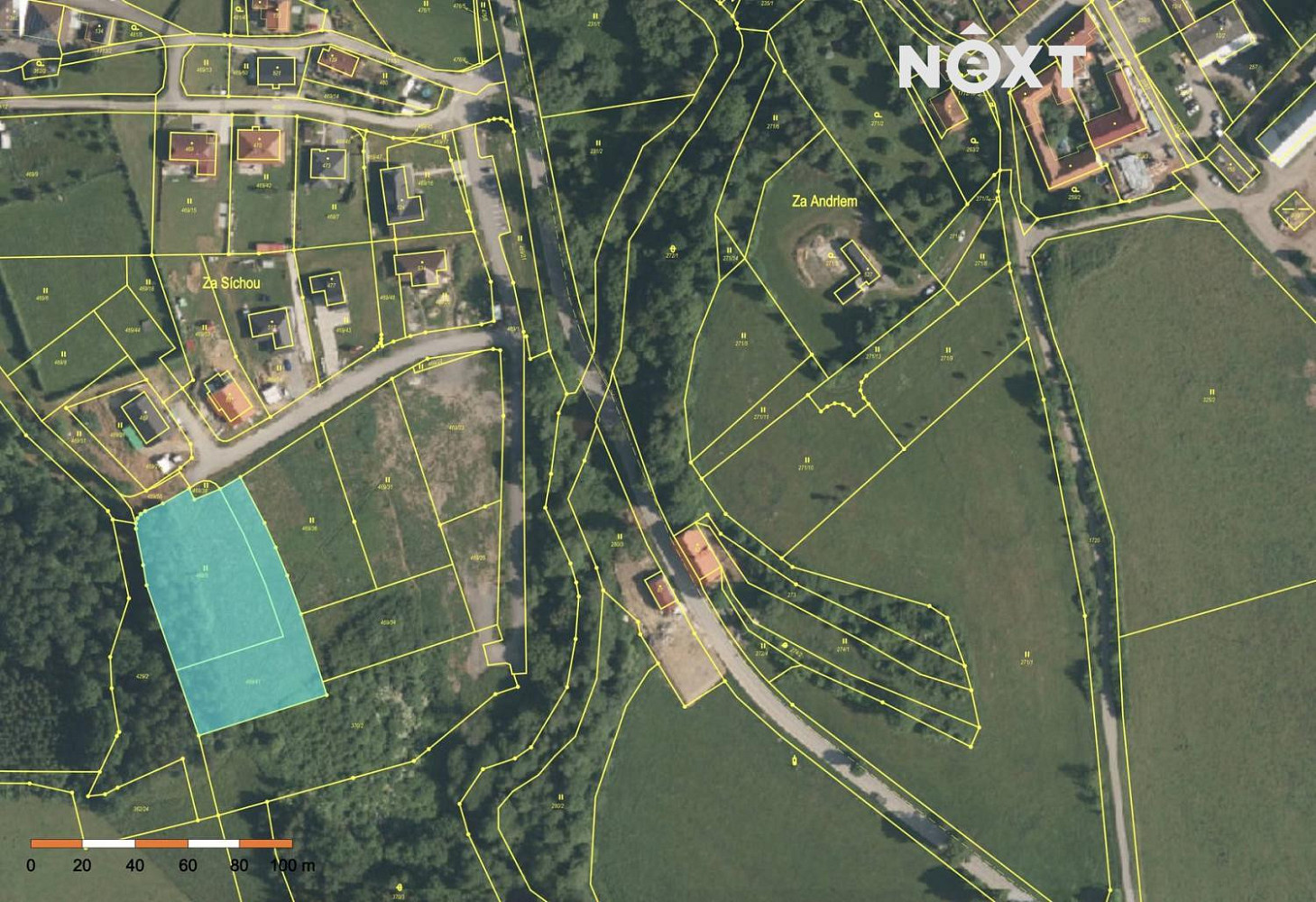 Prodej stavebního pozemku 4 422 m² – fotografie 4