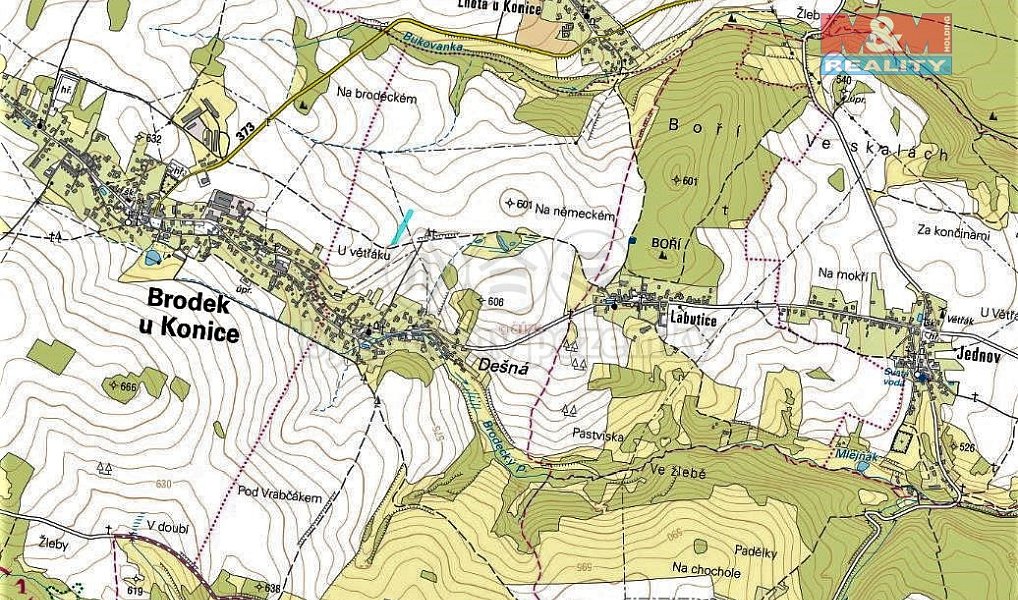 Prodej pole 1 503 m², Brodek u Konice – náhled fotky 2